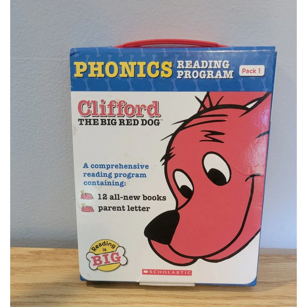 Scholastic Clifford the Big Red Dog Phonics Reading Program Pack 1 12 Book Set